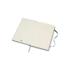 Carnet Textile Large 13X21 - Pages Lignées - Bleu Avio