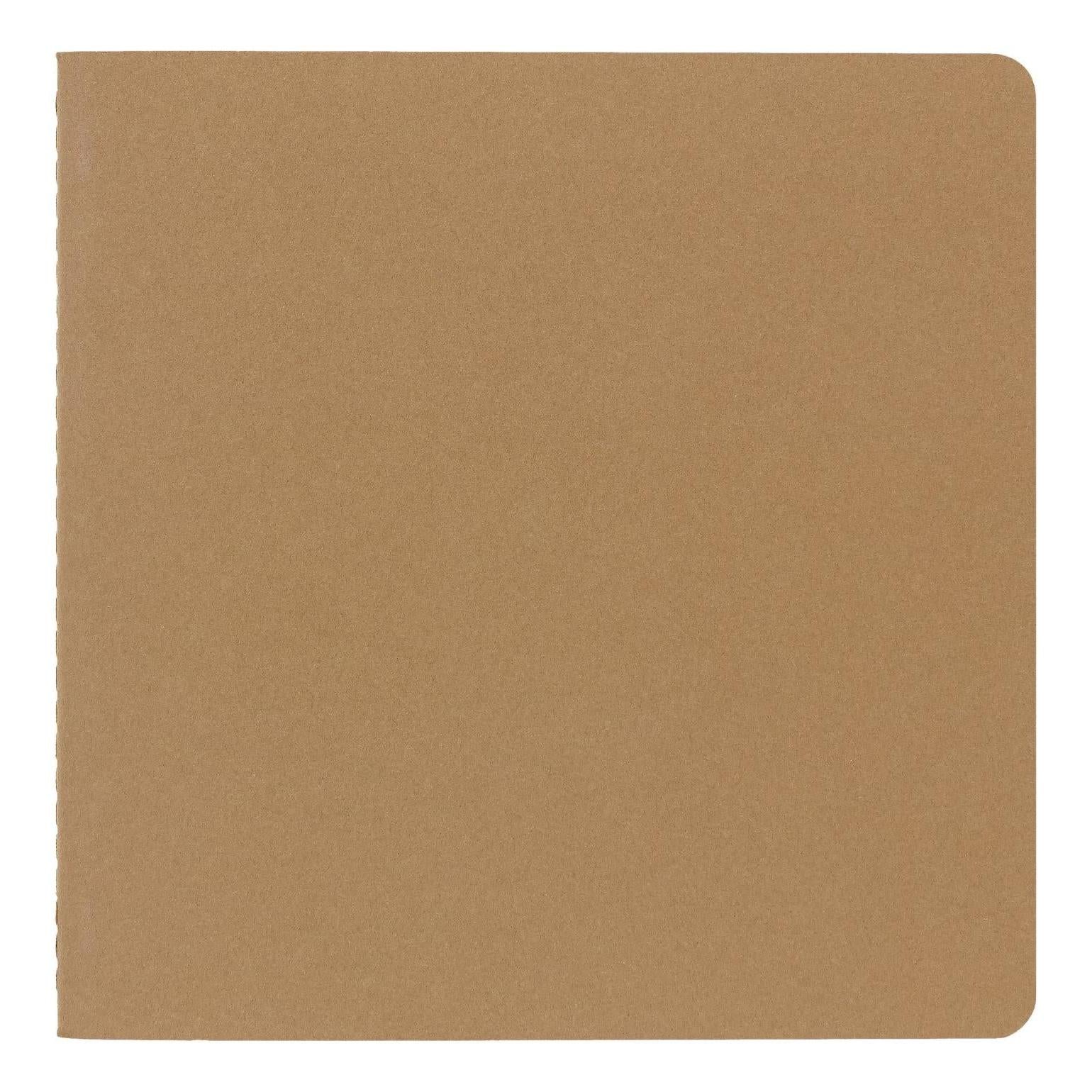 Carnet De Croquis Square 19X19 - Pages Blanches - Brun Kraft