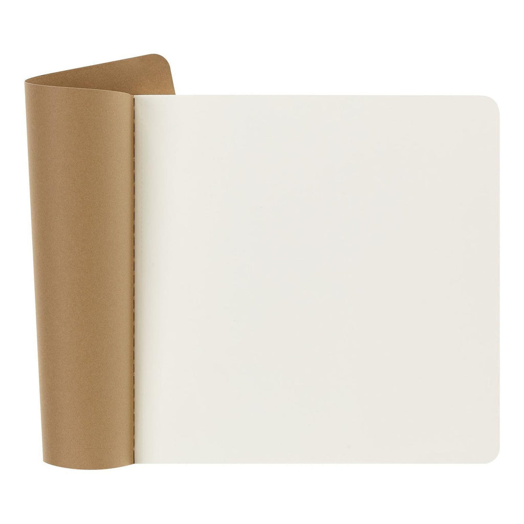 Carnet De Croquis Square 19X19 - Pages Blanches - Brun Kraft