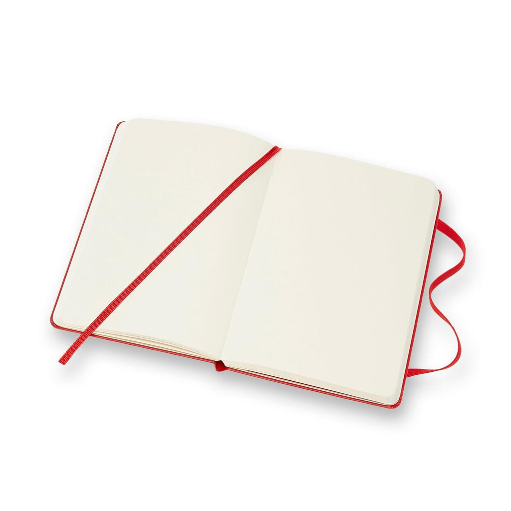 Carnet Classique Pocket 9X14 - Pages Blanches - Rouge Écarlate