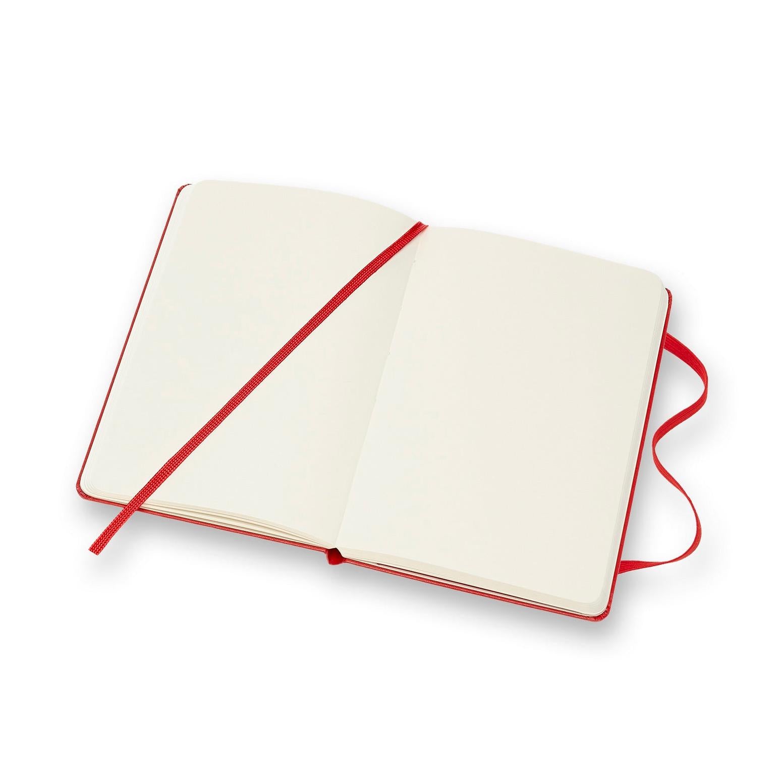 Carnet Classique Pocket 9X14 - Pages Blanches - Rouge Écarlate