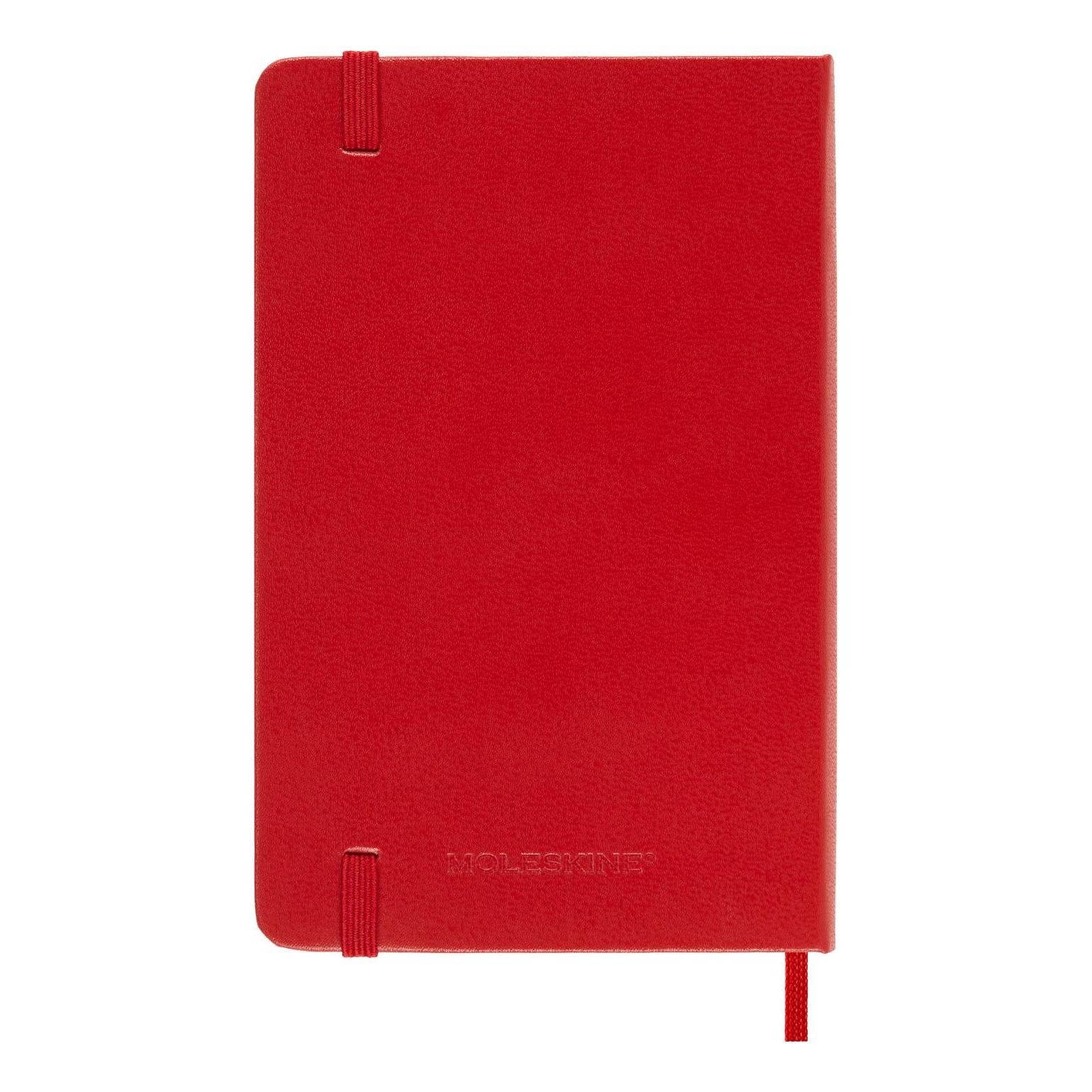 Carnet Classique Pocket 9X14 - Pages Blanches - Rouge Écarlate