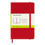Carnet Classique Pocket 9X14 - Pages Blanches - Rouge Écarlate