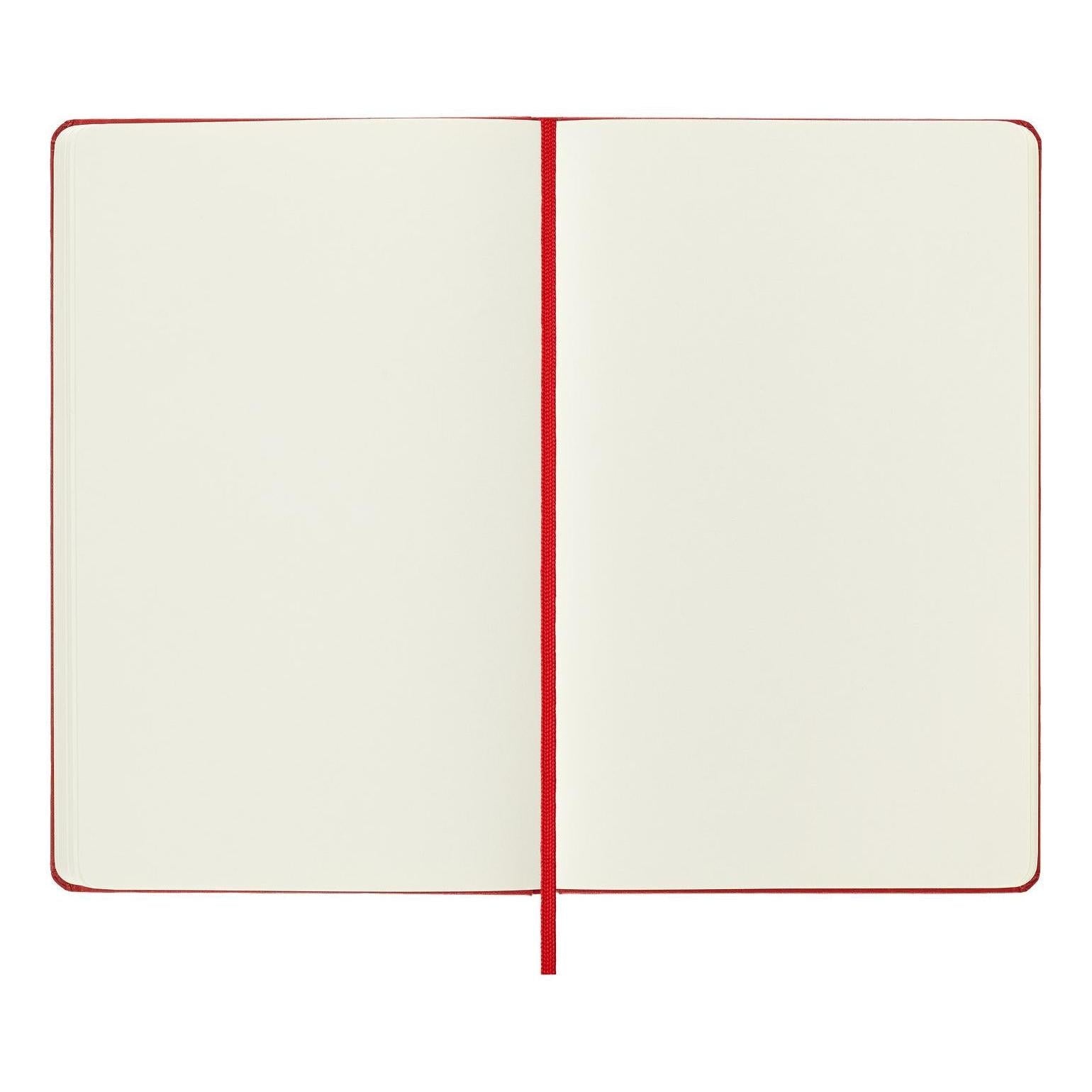 Classic Notebook Large 13x21 - Plain Pages - Scarlet Red