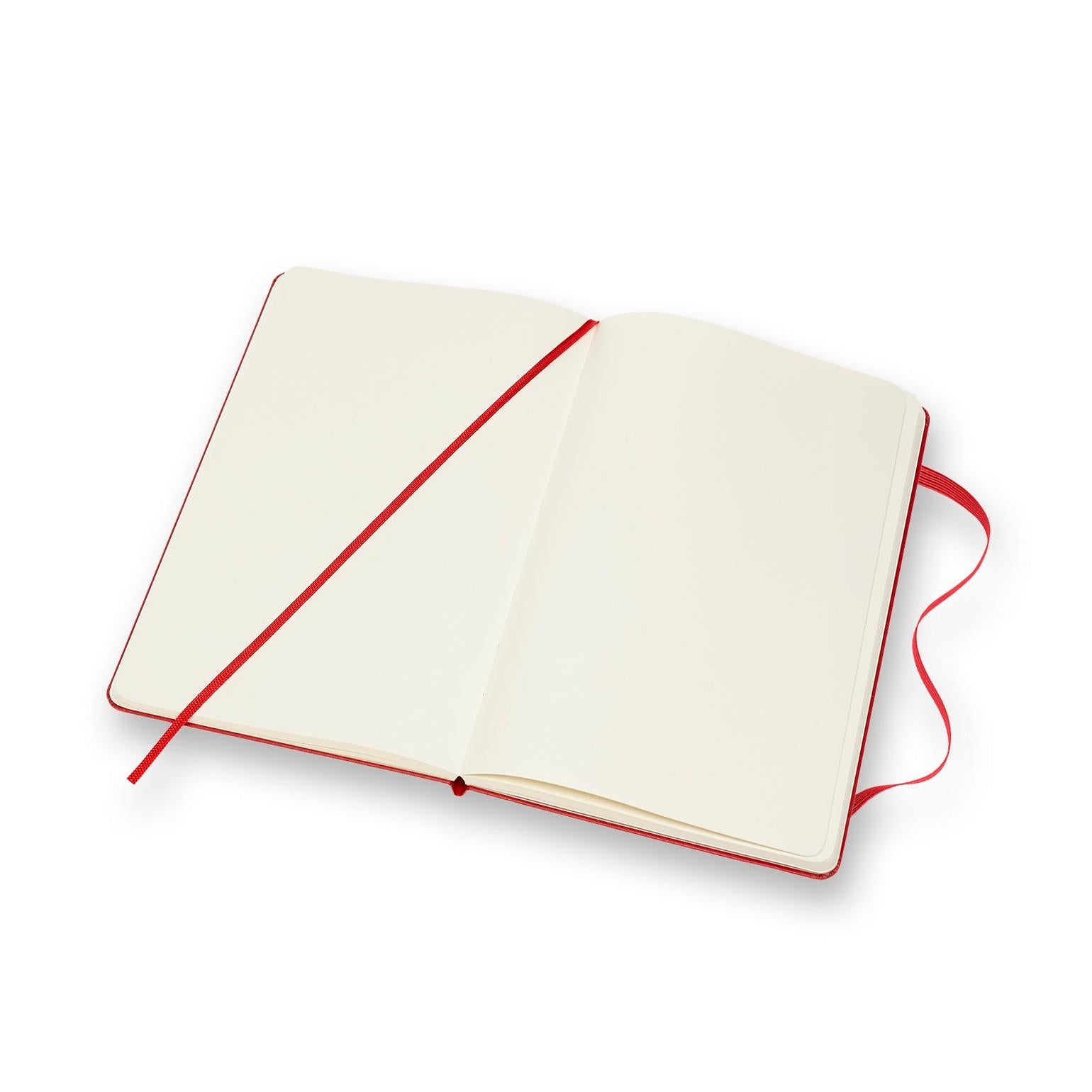 Classic Notebook Large 13x21 - Plain Pages - Scarlet Red
