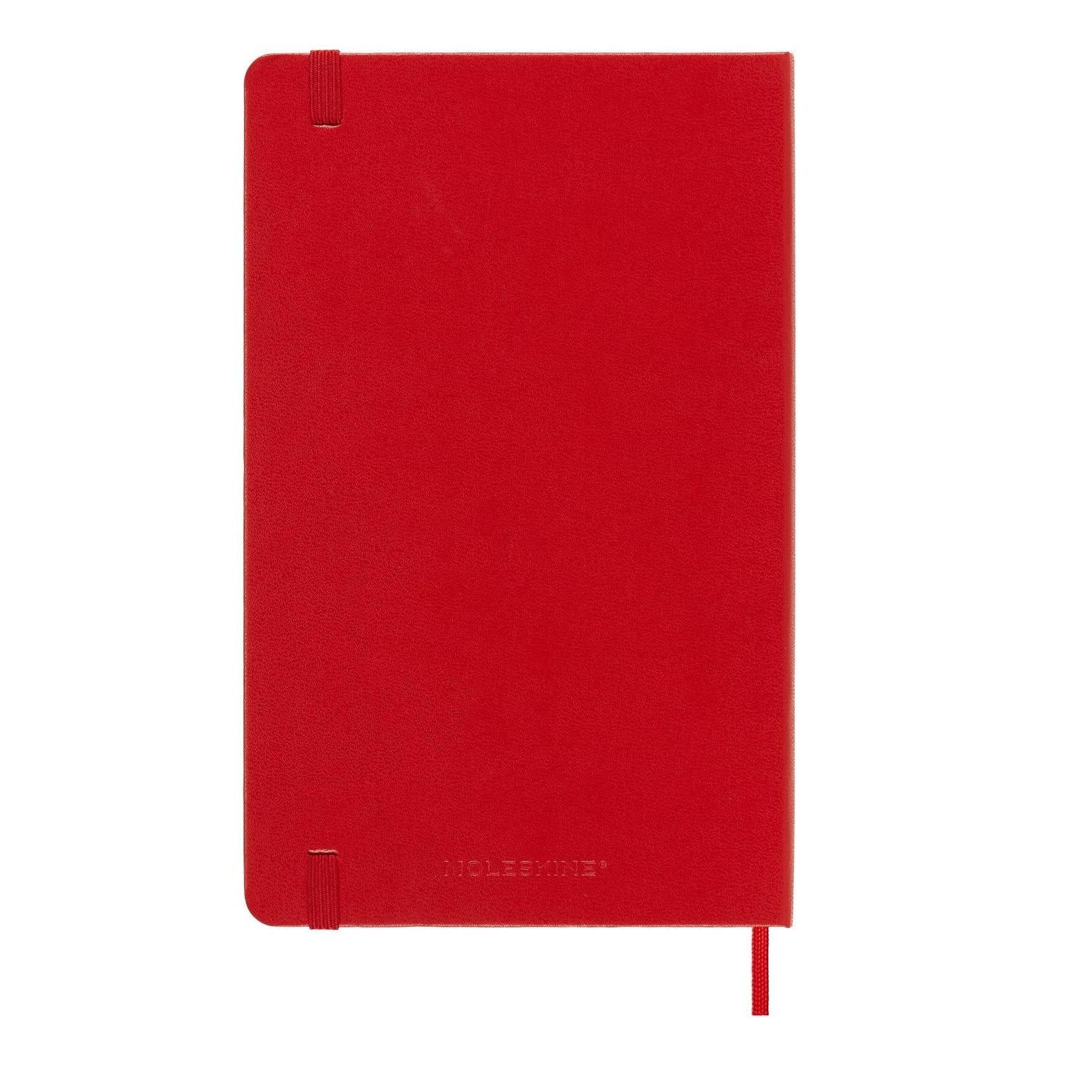 Classic Notebook Large 13x21 - Plain Pages - Scarlet Red