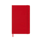 Carnet Classique Large 13X21 - Pages Quadrillées - Rouge Écarlate