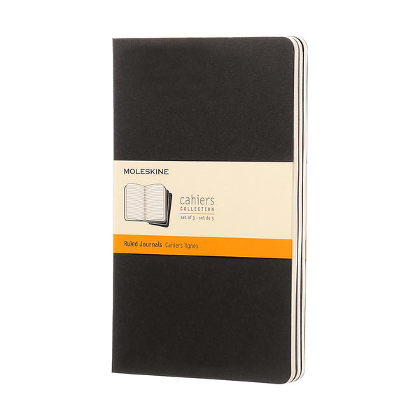 Cuaderno Large 13X21 - Páginas Rayadas - Negro