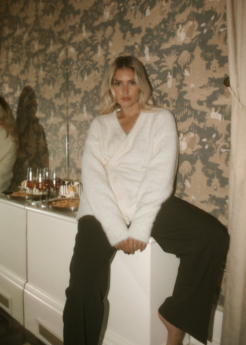 Cardigan Snow Furry Oversized