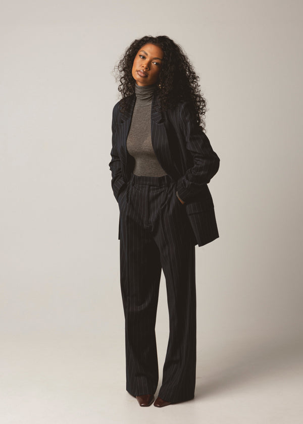 Hose Jagger Pinstripe Tailored – Navy