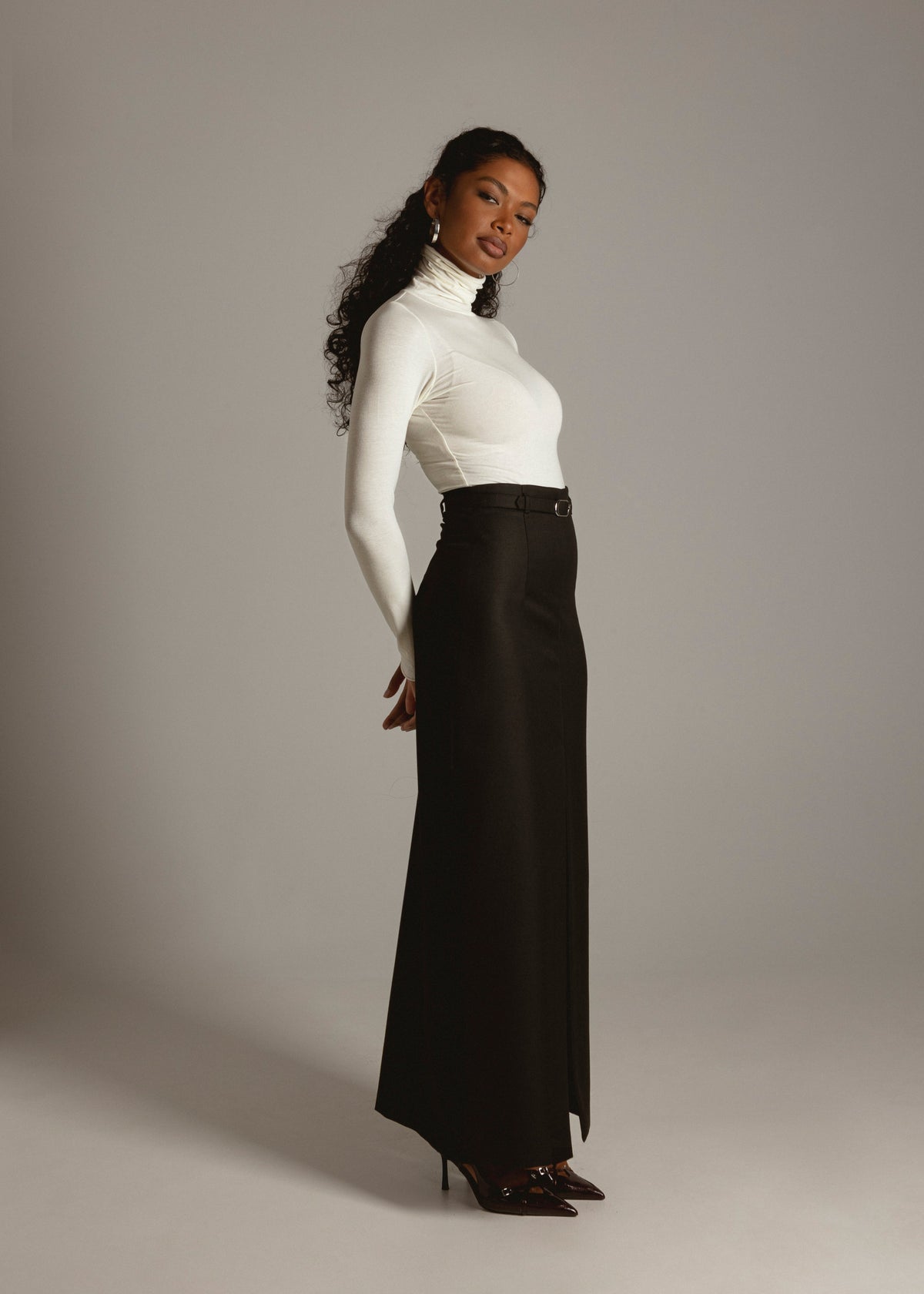 Belle Turtleneck Bodysuit - Off-White