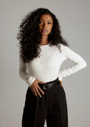 Top Cherry On Embroidered Sweater