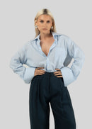Chemise The Boyfriend Oversized - Blue & White Stripes