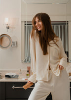 Waffle Loungewear Pyjama Set - Button Down