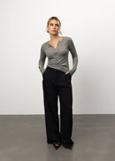 Pull Reese Henley Long Sleeve Débardeur - Grey