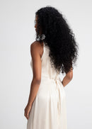 Robe Elena Long Satin - Champagne