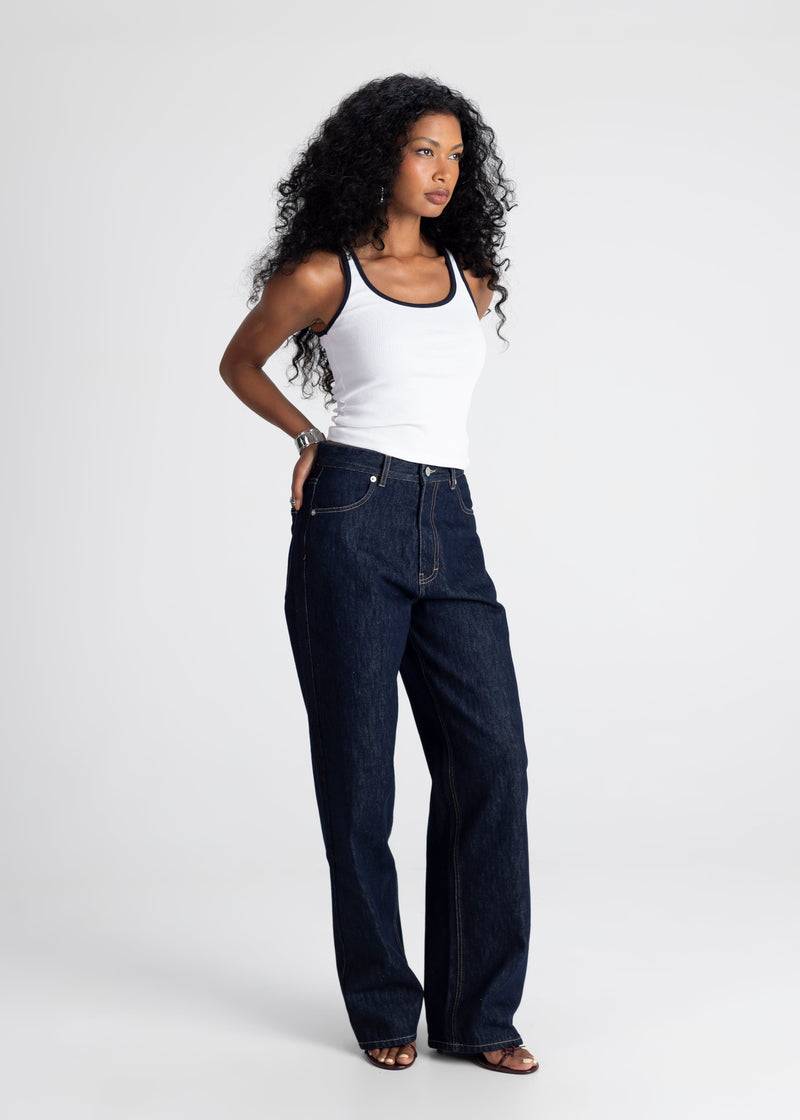 Jean Knox Relaxed Straight - Dark Wash