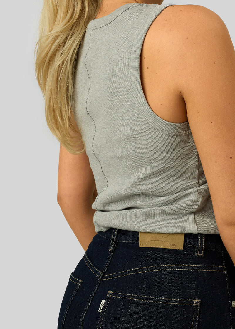 Top Kurt High-Neck Tank - Grey