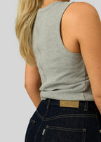 Kurt High-Neck Tank Top - Grey
