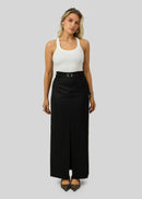 Top Jimmy Scoop-Neck Ribbed Tank - White