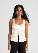 Top Giulia Satin Corset - Champagne