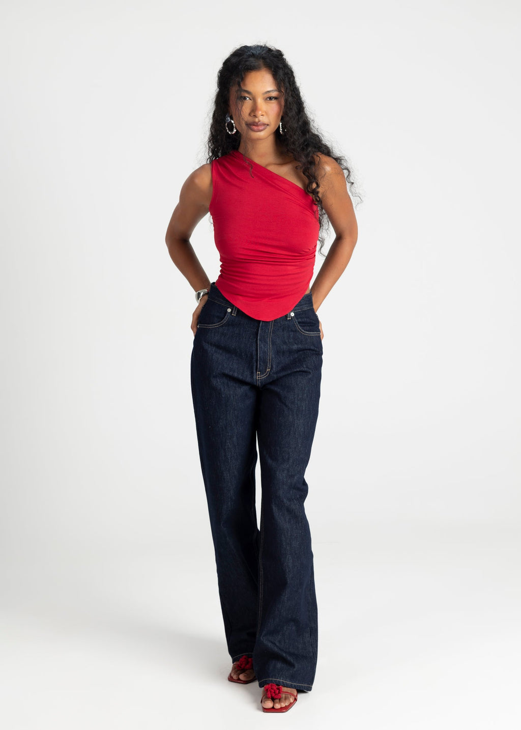 Knox Relaxed Straight Jeans - Dark Wash