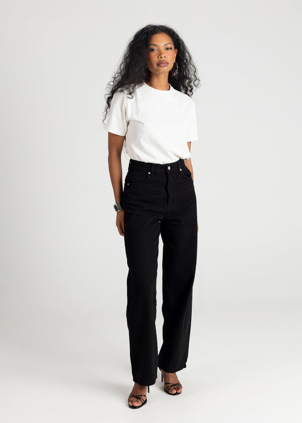Straight Jeans I Ekologisk Bomull