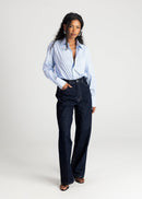 Chemise The Boyfriend Oversized - Blue & White Stripes