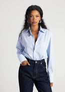 Chemise The Boyfriend Oversized - Blue & White Stripes