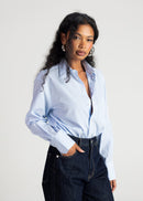 Chemise The Boyfriend Oversized - Blue & White Stripes