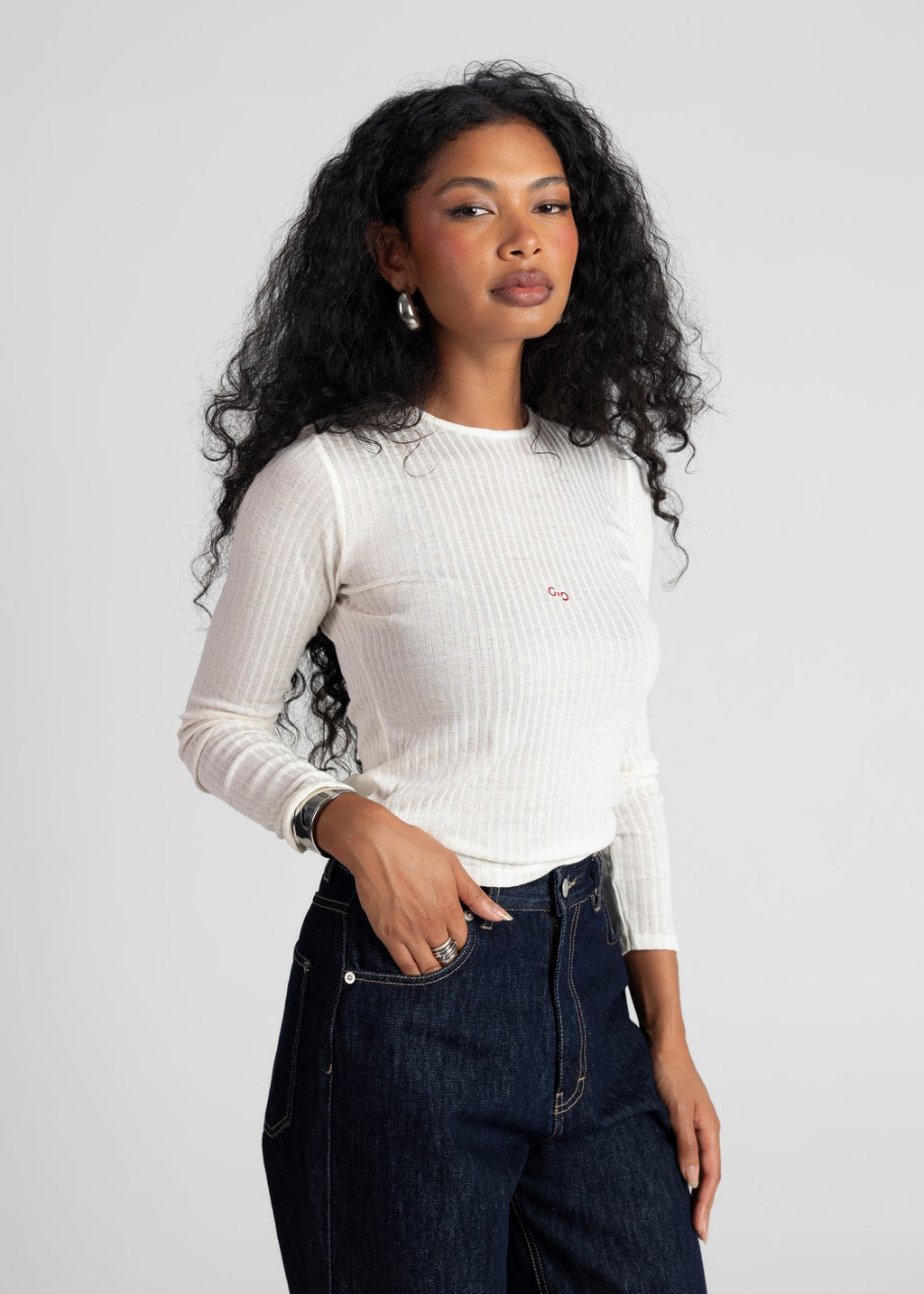 Cherry On Embroidered Jumper