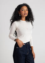 Cherry On Embroidered Jumper