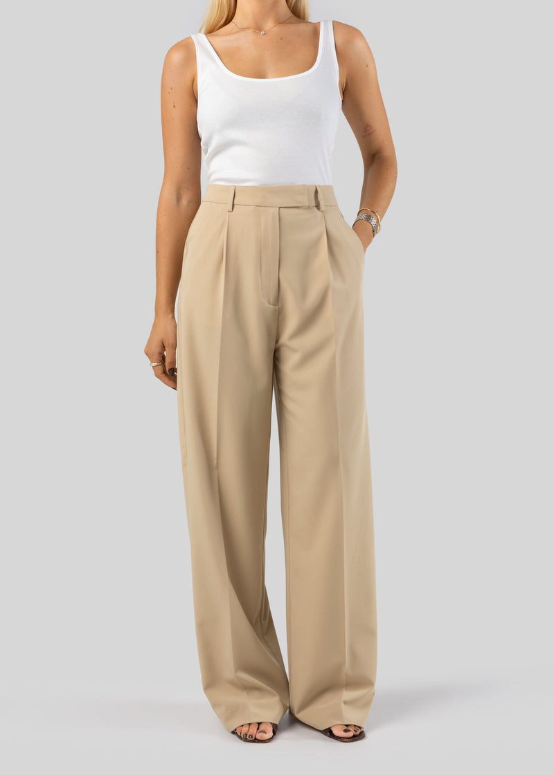 Pantalon Jagger Tailored Trousers - Beige