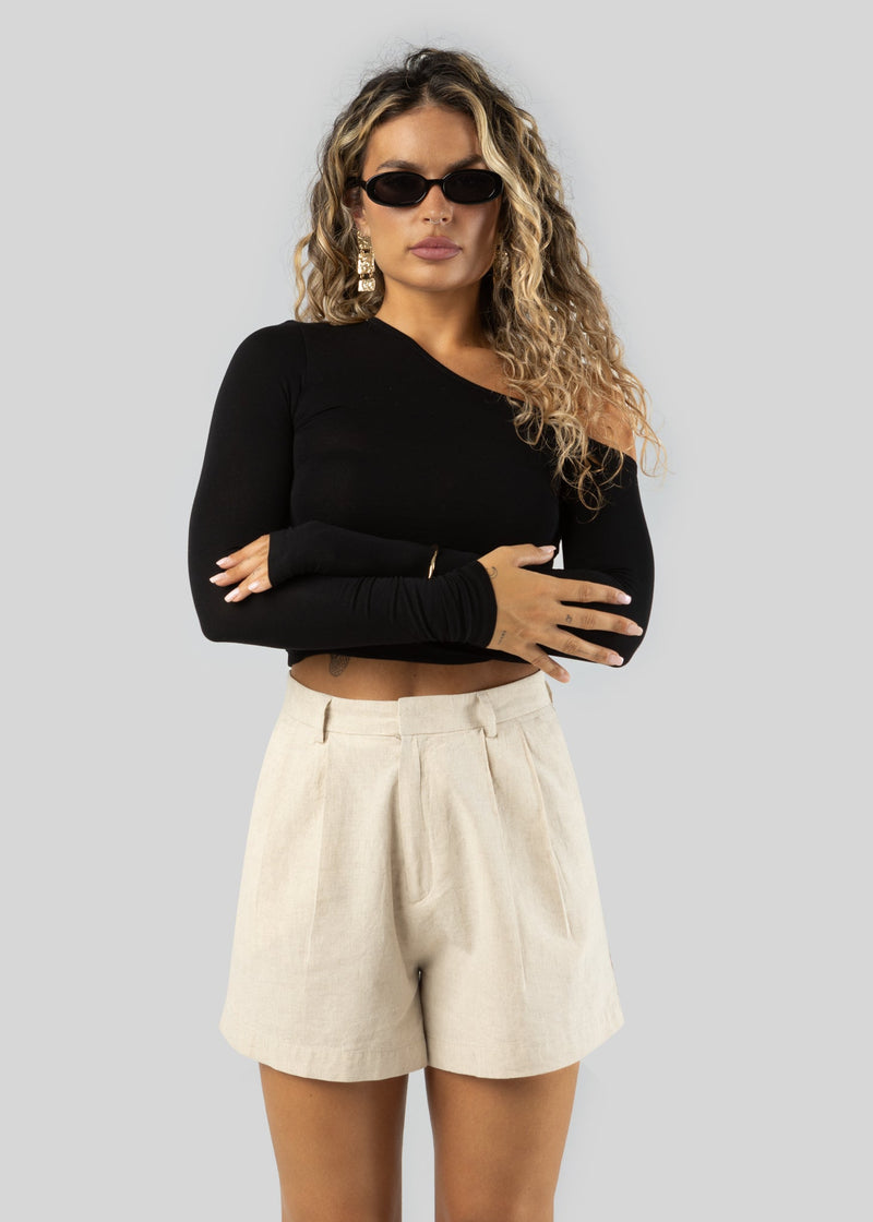 Short Hannah Linen - Beige