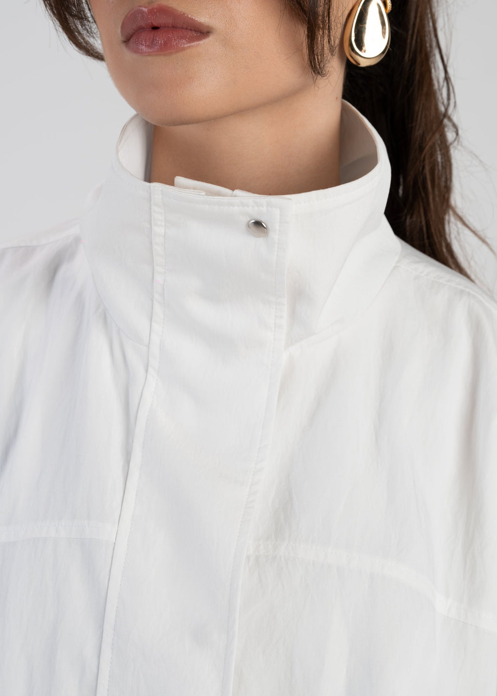 Coupe-Vent Carter High Neck – Ivory