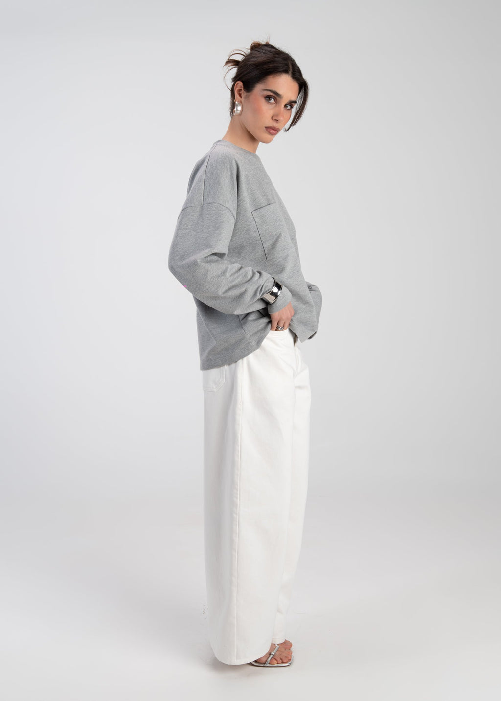 Top Manches Longues Brady Oversized - Grey