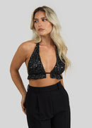 Top Bindi Sequins Halter