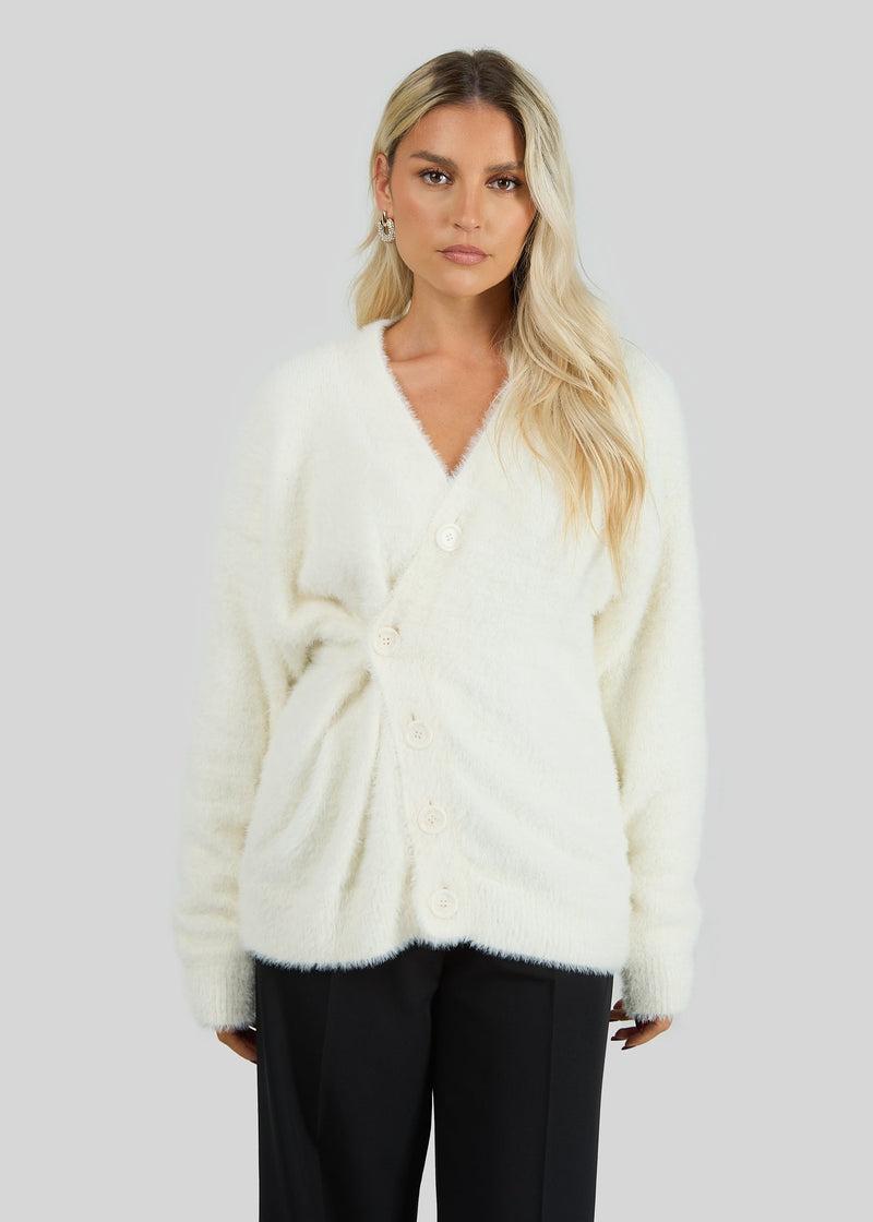 Cardigan Snow Furry Oversized
