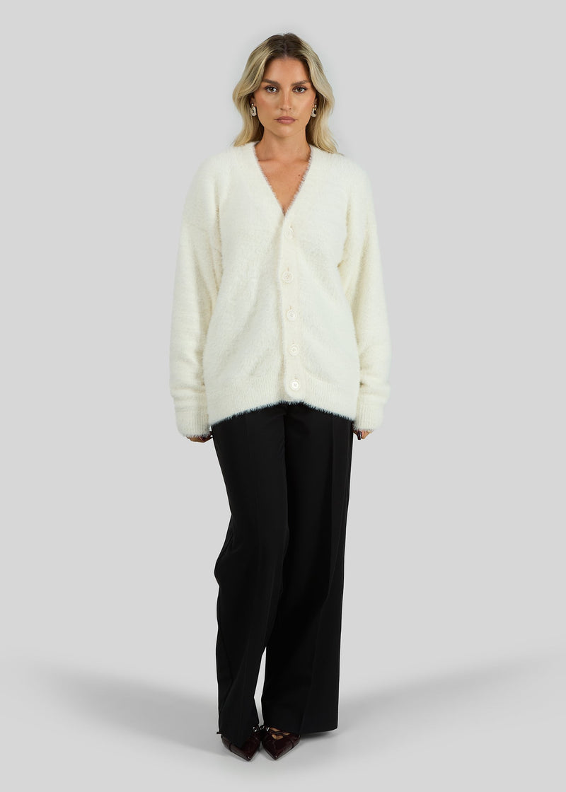 Cardigan Snow Furry Oversized