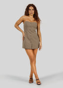 Robe Jagger Strapless Mini - Taupe