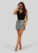 Jupe Alix Sequins Wrap Mini
