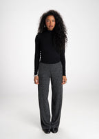 Maglione a Collo Medio 2Nd Skin Knitted - Nero