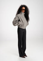 Bomber Arctic High Neck Oversized - Sage Green