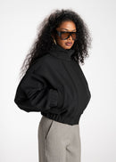 Veste Bomber Arctic High Neck Oversized - Black