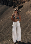 Pantalon Mai Linen - White