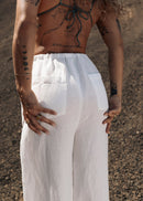 Pantalon Mai Linen - White