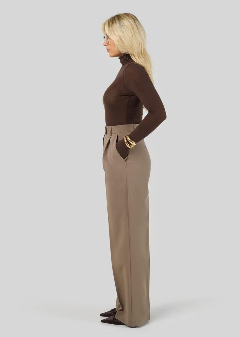 Pantalon Jagger Tailored Trousers - Taupe