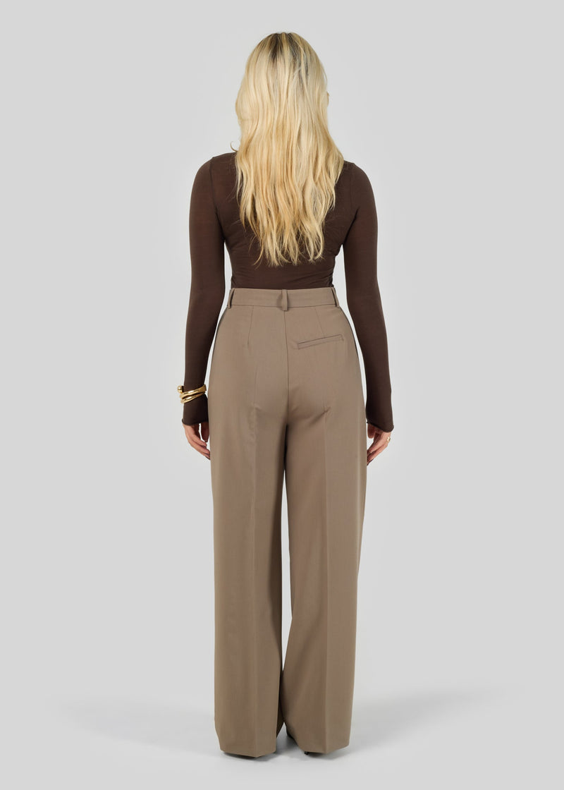 Pantalon Jagger Tailored Trousers - Taupe