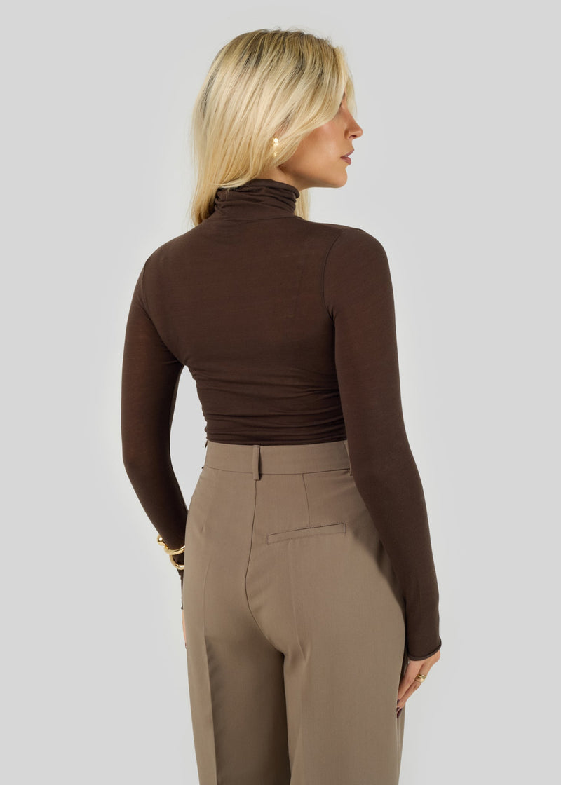 Body Belle Turtleneck - Brown