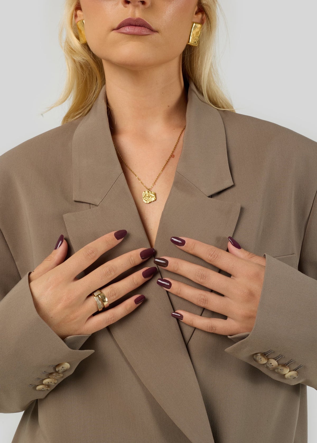 Dobbeltradet Jagger Blazer Taupe